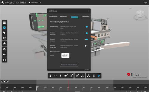 Theme setting UI inside Dasher Theme setting UI inside Dasher
