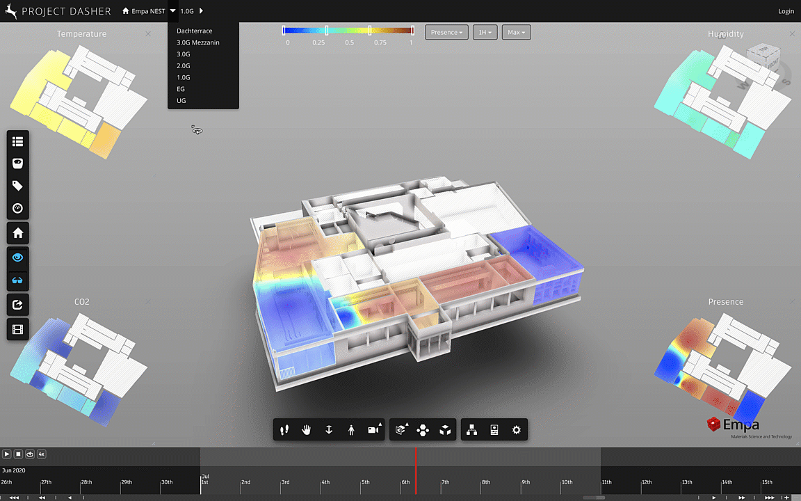 Showing floors Showing floors
