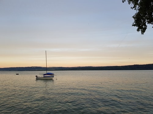 The lake at Grandson The lake at Grandson