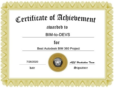 Winning certificate Winning certificate