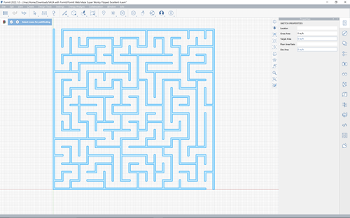 After clicking on the Select from FormIt button, window select geometry inside FormIt After clicking on the Select from FormIt button, window select geometry inside FormIt