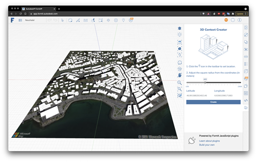 Neuchâtel downtown in FormIt Neuchâtel downtown in FormIt
