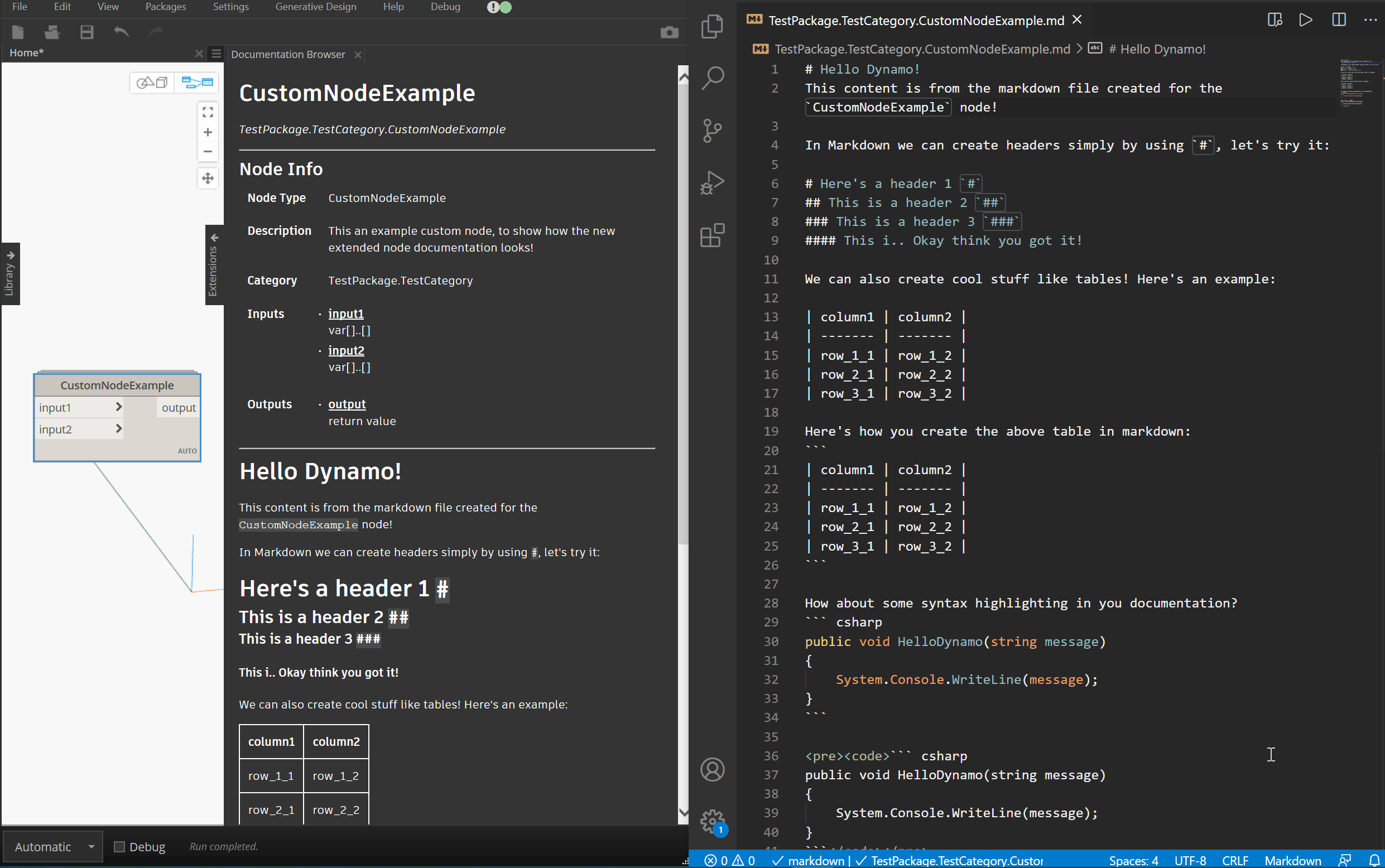 Hot reload of Dynamo node documentation Hot reload of Dynamo node documentation