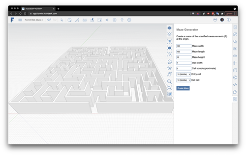A maze generated by Brett's plugin A maze generated by Brett's plugin