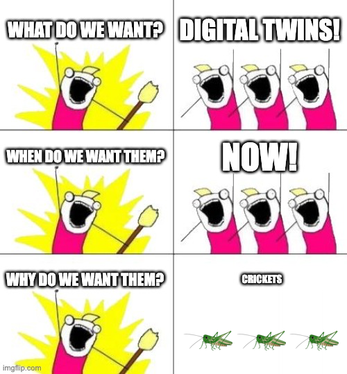 Digital Twin crickets Digital Twin crickets