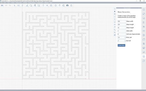 Generate a maze using the FormIt plugin Generate a maze using the FormIt plugin