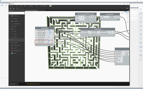 Make sure the settings match those used to generate the maze Make sure the settings match those used to generate the maze