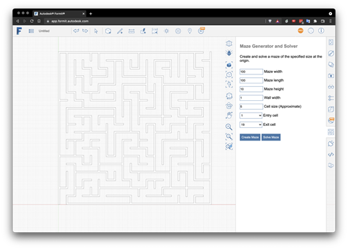 A generated maze A generated maze