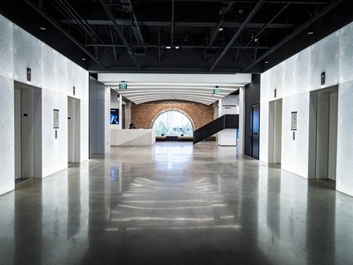 Entering the 1 Market office Entering the 1 Market office