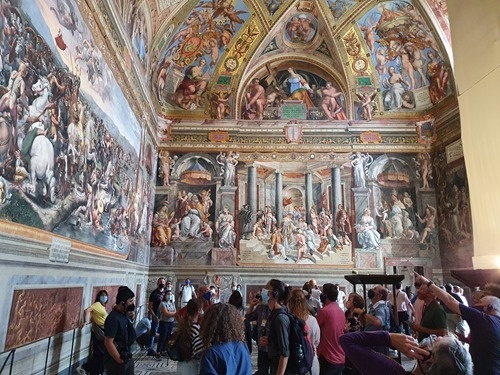 A famous fresco of some kind A famous fresco of some kind