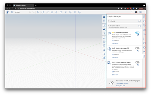 FormIt's plugin manager FormIt's plugin manager