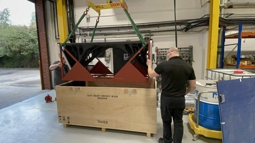 Being packed up for shipment to Dubai Being packed up for shipment to Dubai
