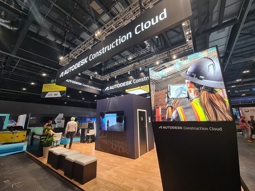 The Autodesk stand The Autodesk stand