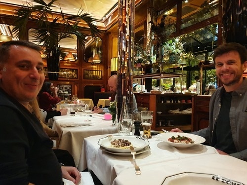 At dinner At dinner