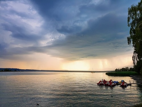 A summer storm approaching A summer storm approaching