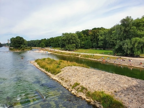 The Isar river The Isar river