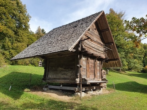 A hut A hut