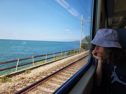 The view from the train across Lake Leman The view from the train across Lake Leman