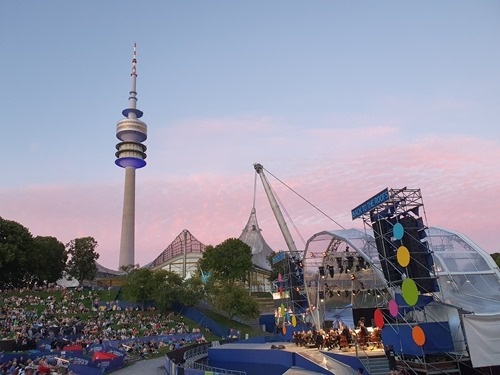 The concert in the Olympiapark The concert in the Olympiapark