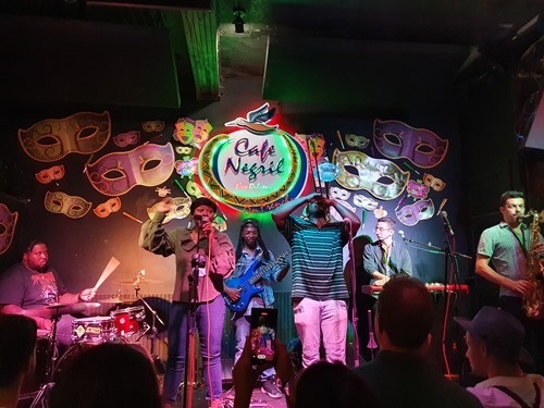 The band at Cafe Negril The band at Cafe Negril