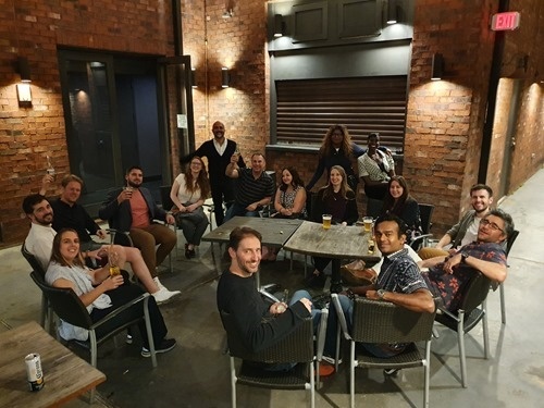The Research gang, or most of them The Research gang, or most of them