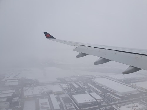Touching down Touching down