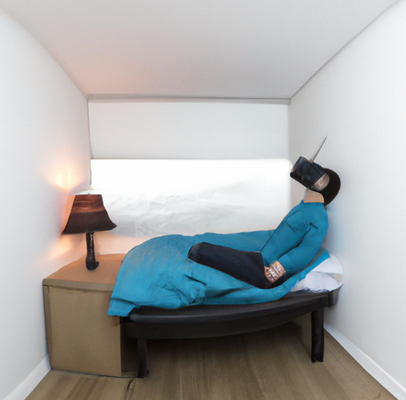 Kicking back in an AICB bedroom Kicking back in an AICB bedroom