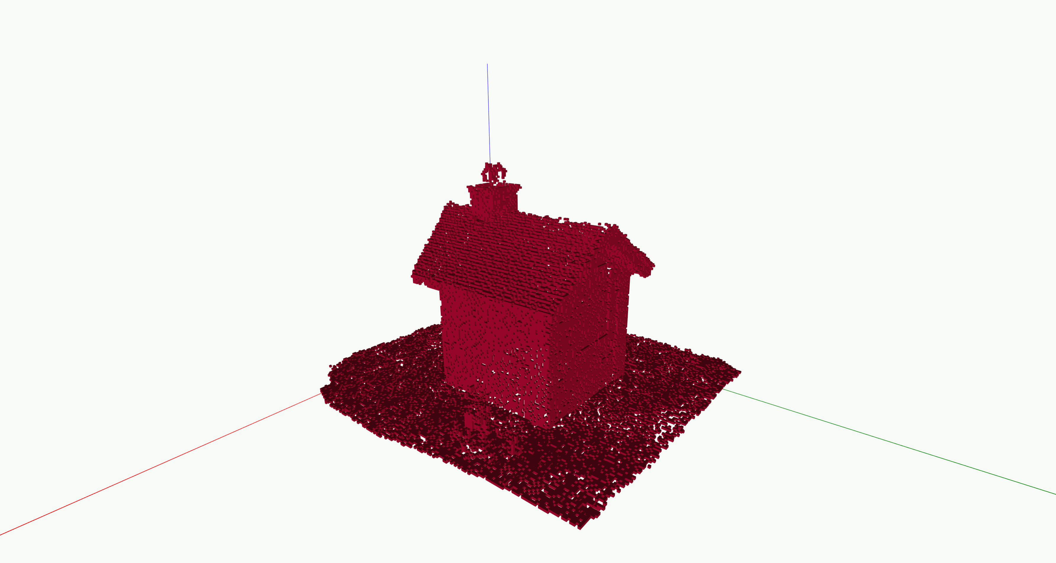 Point cloud with expansion Point cloud with expansion