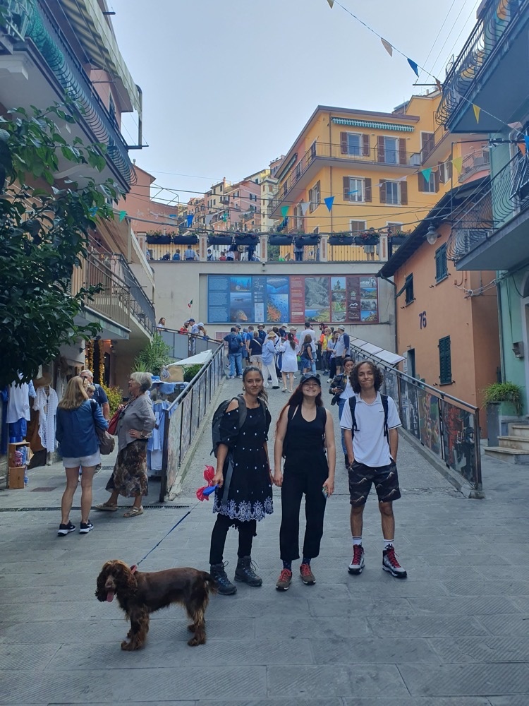 In Manarola with a million other people In Manarola with a million other people
