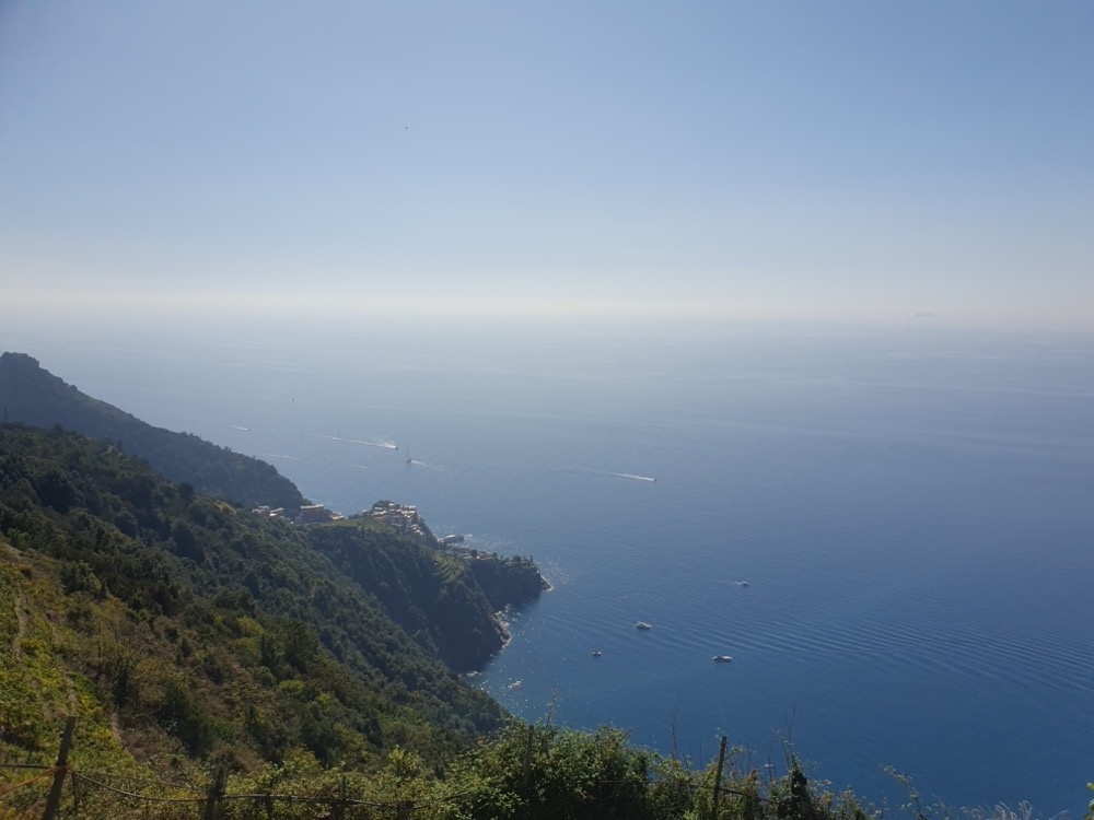The view back towards Manarola The view back towards Manarola
