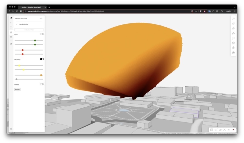 A nicely rendered visibility field A nicely rendered visibility field