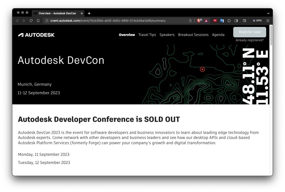The sold-out Munich DevCon The sold out Munich DevCon