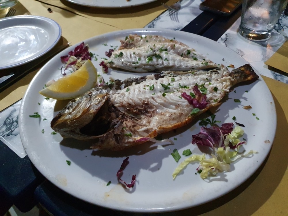 A simple dinner at a local Trattoria A simple dinner at a local Trattoria