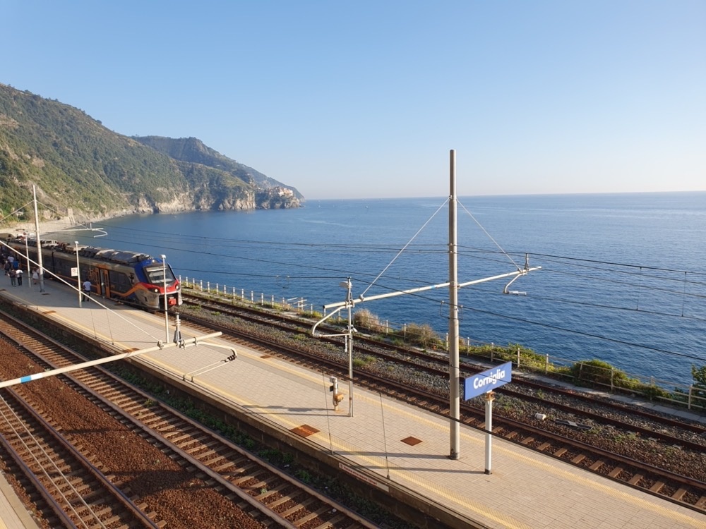 The station in Corniglia The station in Corniglia