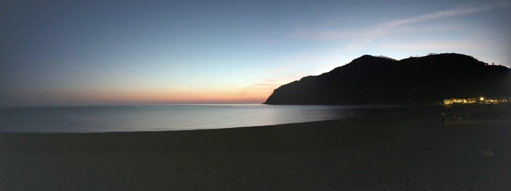A panorama of the sunset A panorama of the sunset