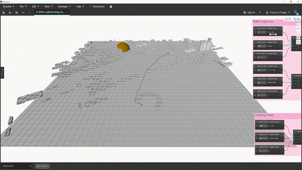 VASA in Dynamo using Forma geometry VASA in Dynamo using Forma geometry