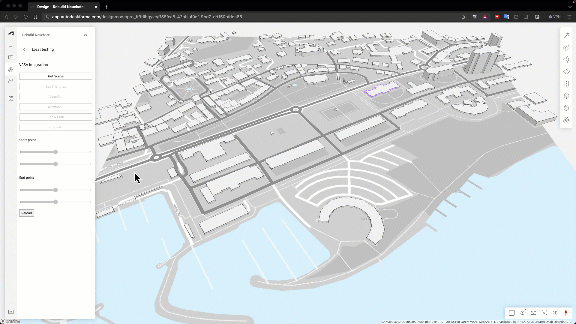 VASA pathfinding in Forma VASA pathfinding in Forma