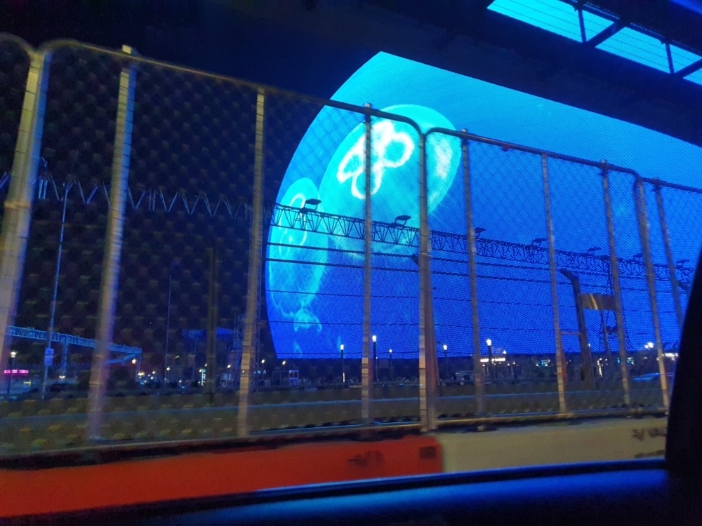 Driving past the Sphere Driving past the Sphere