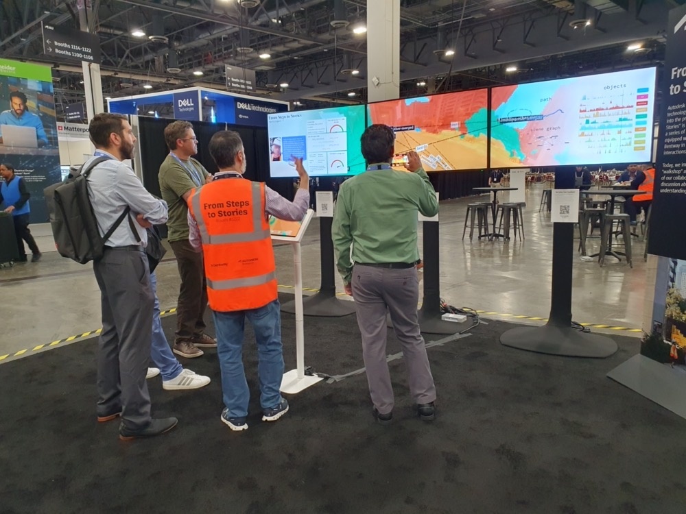 Jacky showing off the exhibit Jacky showing off the exhibit