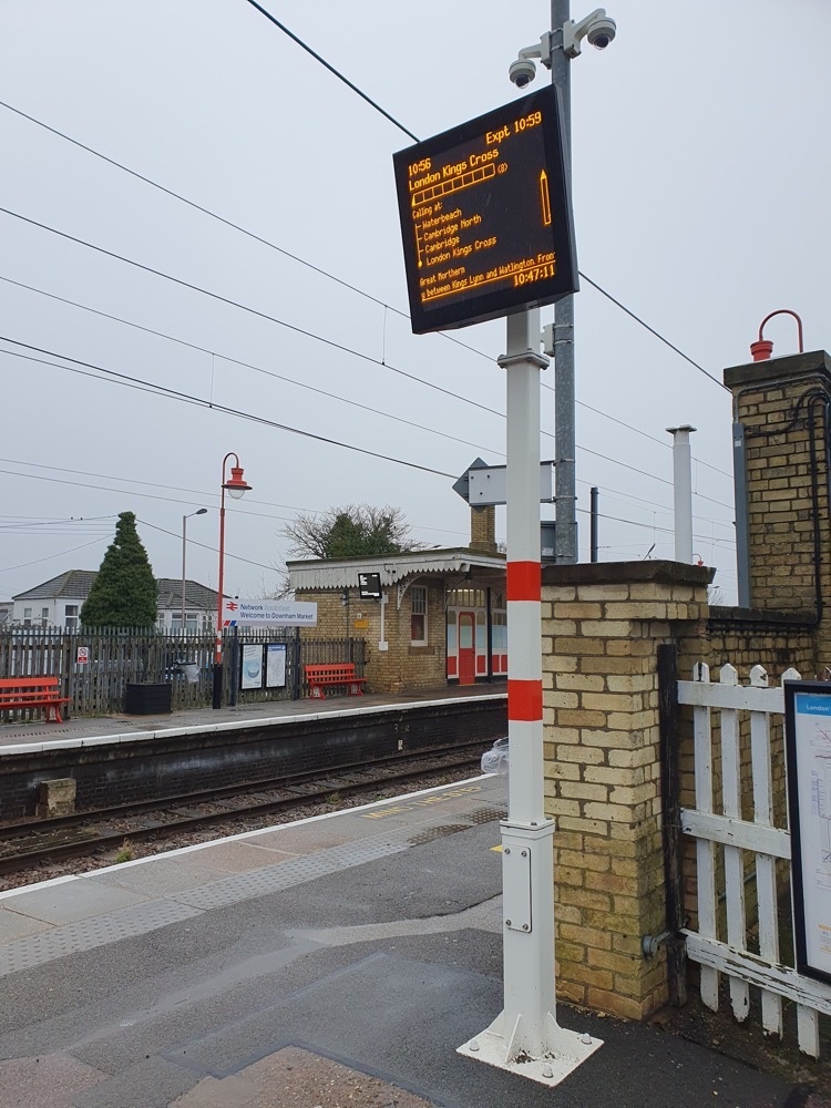 The station sign The station sign
