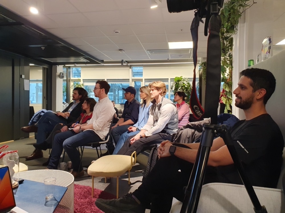 The jury watching the presentations The jury watching the presentations