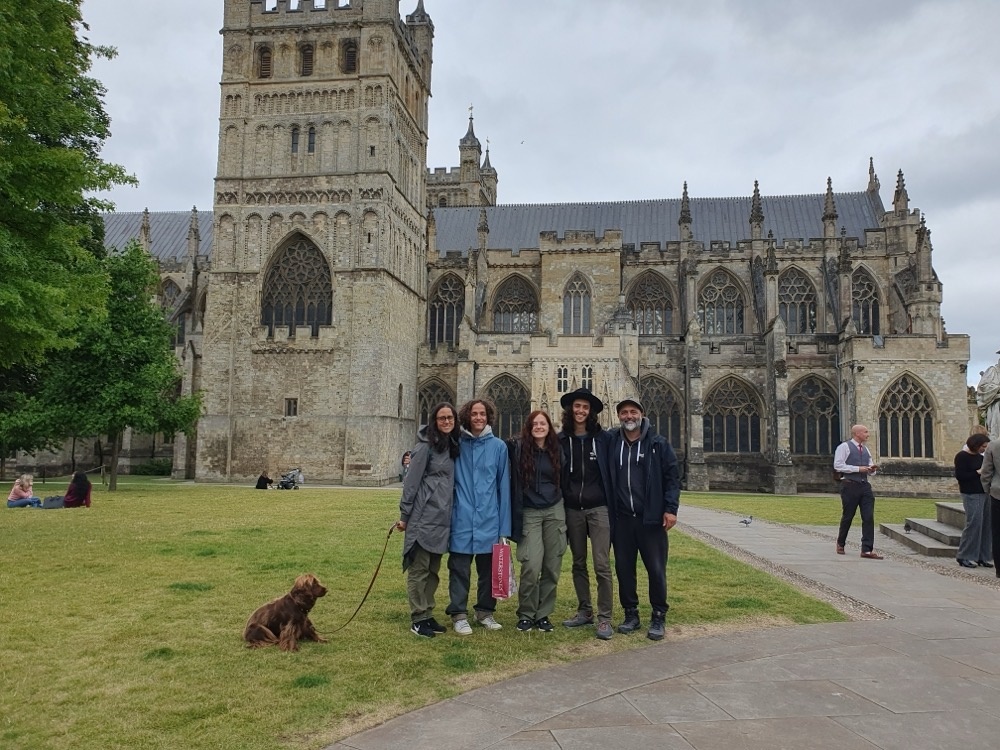 At Exeter cathedral At Exeter cathedral