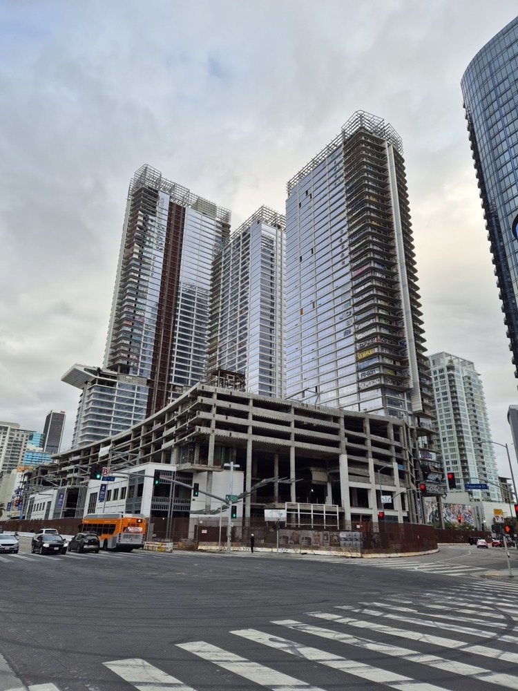 Aborted housing project in downtown LA Aborted housing project in downtown LA