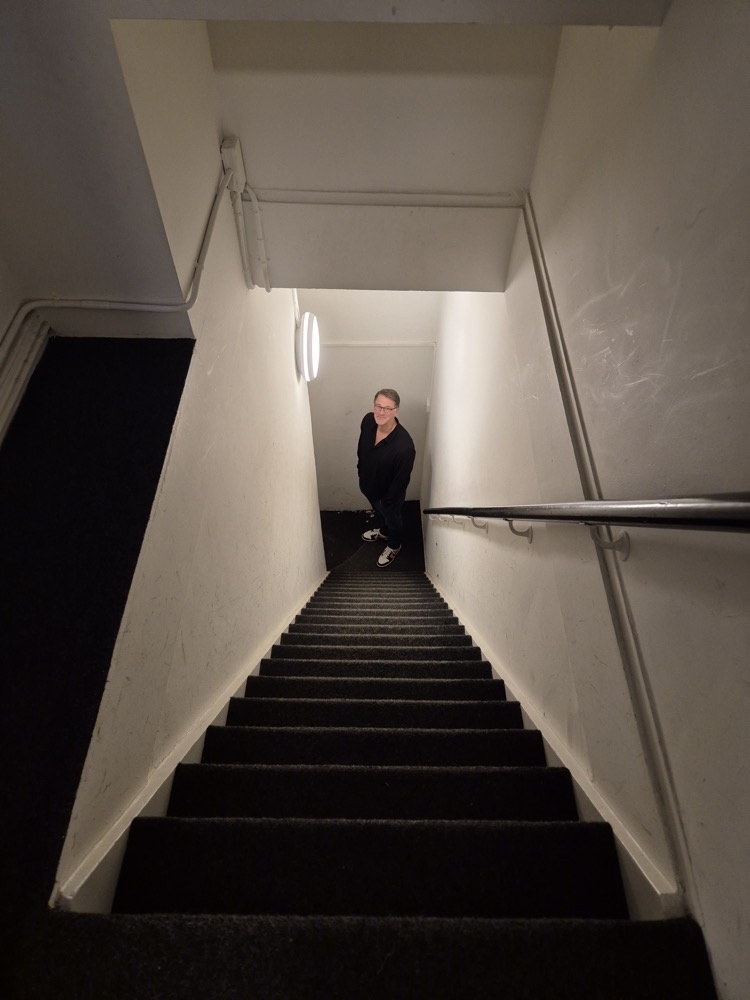 Bottom of the stairs Bottom of the stairs