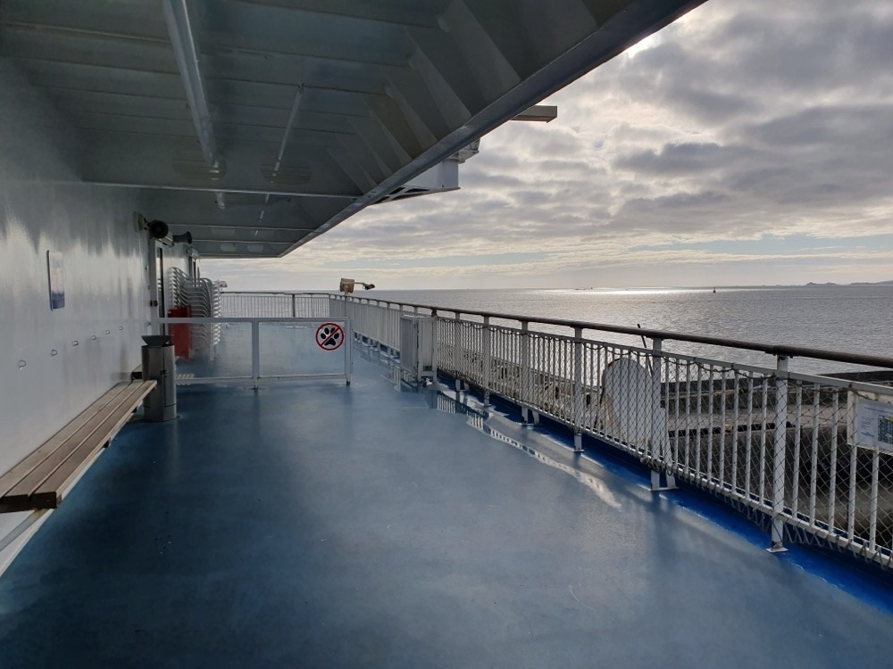 On the ferry for Plymouth On the ferry for Plymouth