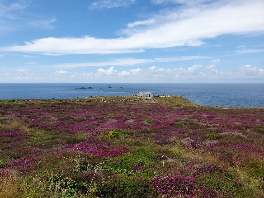 Across the heather to the First & Last House Across the heather to the First & Last House