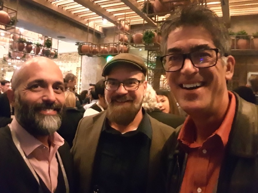 A trio of bloggers at AU 2018 A trio of bloggers at AU 2018