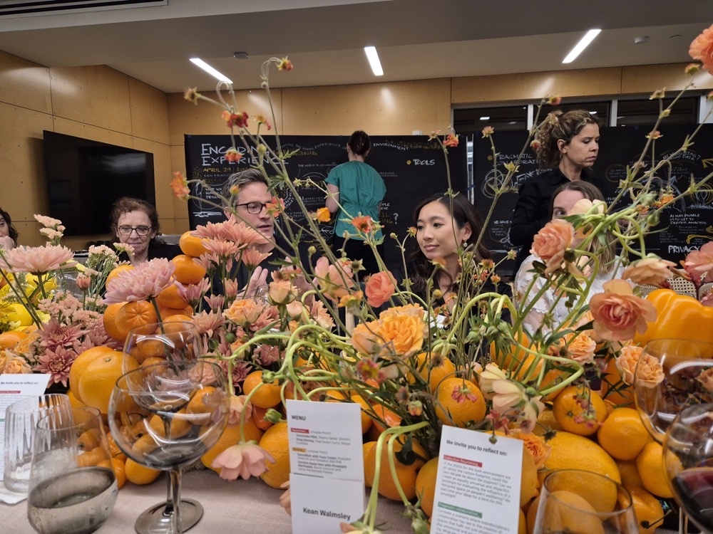 Across the table Across the table