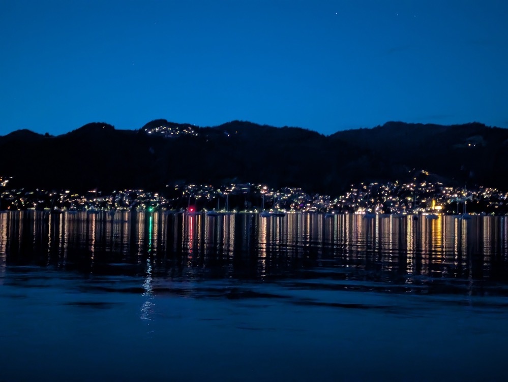 The Thunersee by night The Thunersee by night