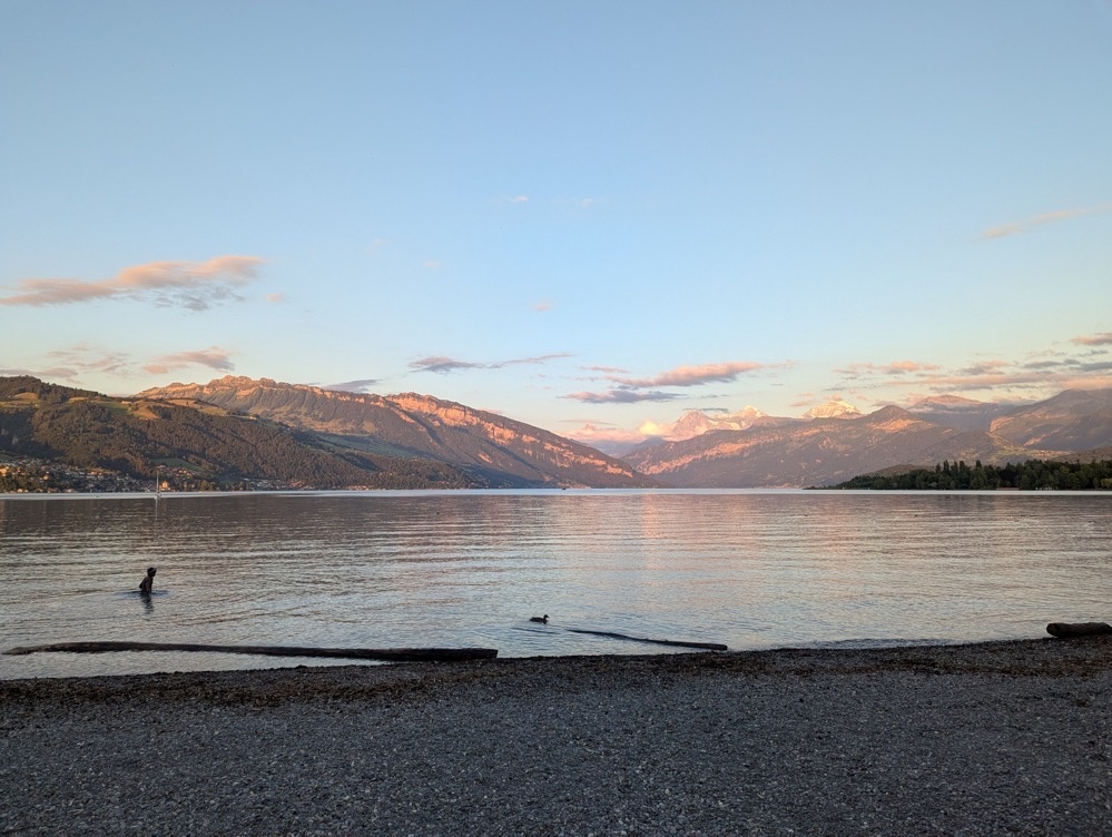The Thunersee by evening The Thunersee by evening
